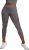 Hanes Women’s Capri Leggings, Stretch Cotton-Spandex Leggings, High Waist Women’s Sports Leggings, 22″