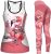 Casual Workout Activewear for Women 2 Pieces, Women’s Yoga Set, Tank Top Legging Set for Girls